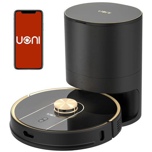 Uoni Robotic Vacuum Cleaner V980 Plus With 4.3L Self-Emptying Dustbin Home